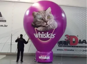 Roof Top Promocional Inflável Marca Whiskas