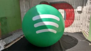 Blimp Inflável Flututante 3D Mídia Balões Spotify